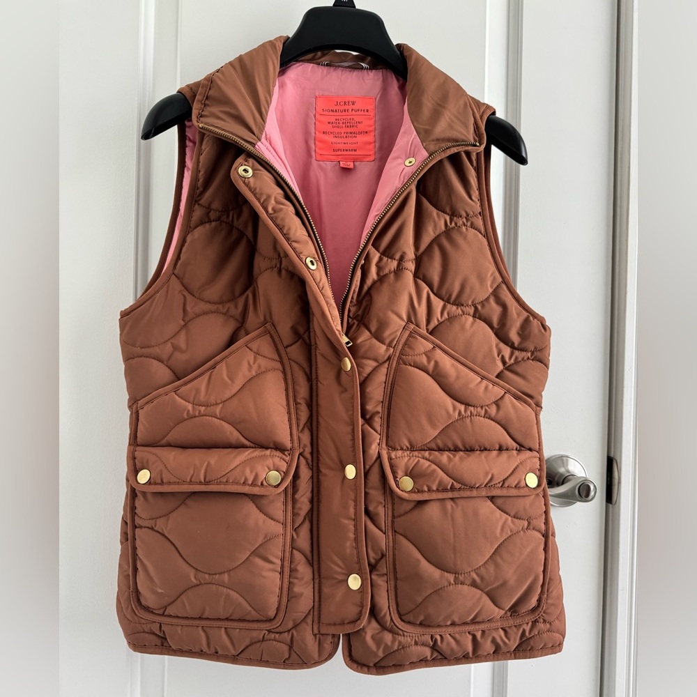 J.Crew Camel Signature Puffer Vest BNNU